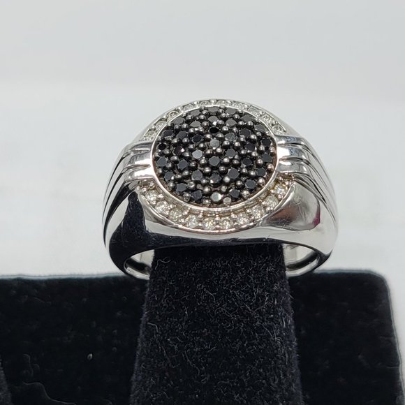 JTV Accessories Mens 925 Silver Black Spinel Ring Poshmark